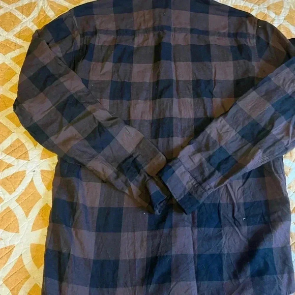 Men’s Size L Jack and Jones Brown Plaid Flannel - Picture 5 of 5